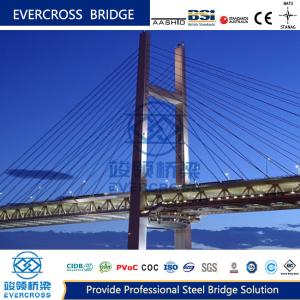 China Permanent Cable Suspended Bridge Custom Steel Truss Bridge High Strength wholesale