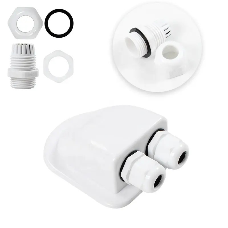 Waterproof PA Nylon Cable Gland PG9 Cable Entry Range 37mm - 44mm