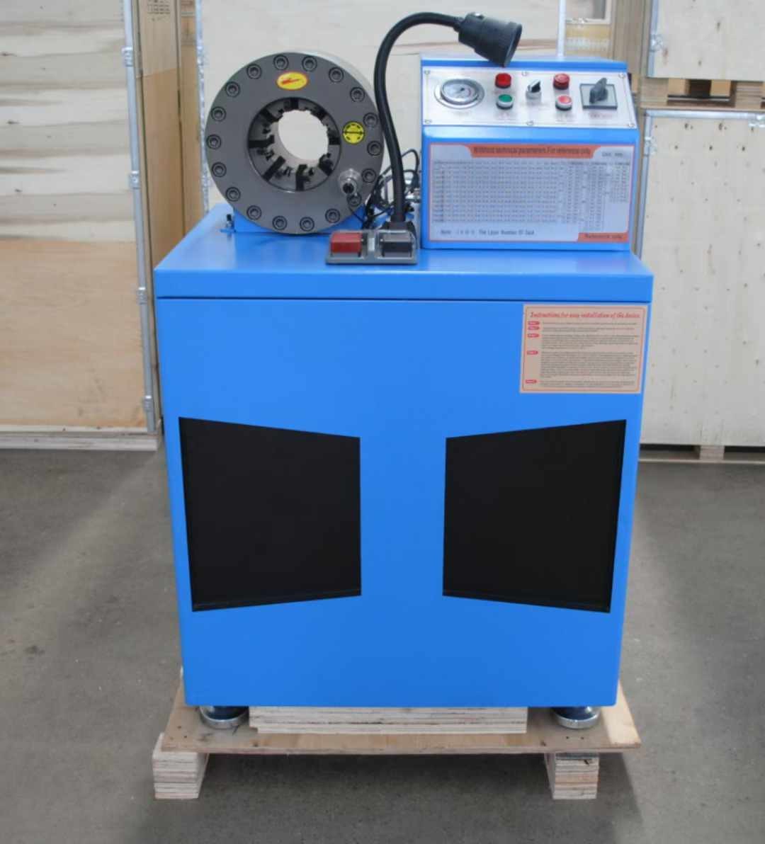 6-51mm 10 Dies Hose Matching Dies 500 Pieces Per Hour Portable Hose Crimping Machine Hydraulic Hose Crimper