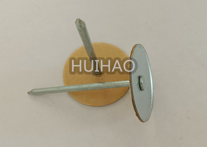 1" Length Galvanised Cup Head Capacitor Discharge Cd Weld Pins With Paper Washer