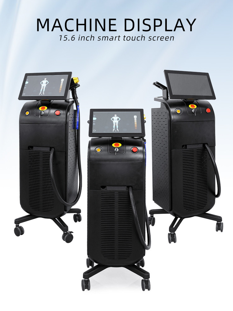 4K Screen 1800W Yag Laser Depilation Machine 808nm Diode Removal Hair Soprano Ice Platinum