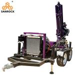 Water Well Drilling Trailer Borehole Drilling Rig Mobile Hydraulic Water Well