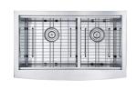 Double Apron Front Farmhouse Stainless Steel Kitchen Sink Undermount Handmade