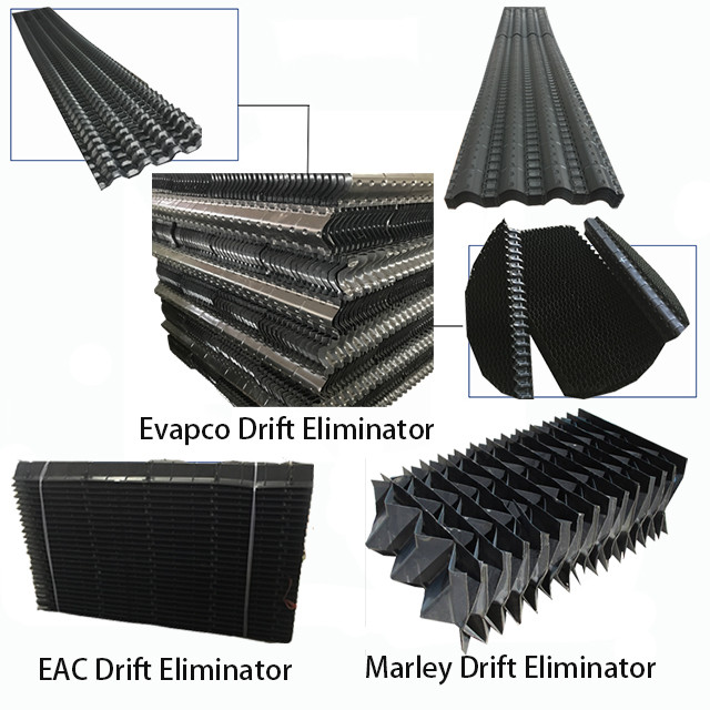 Cross Flow Wave PVC Drift Eliminator Fill Module For Cooling Tower