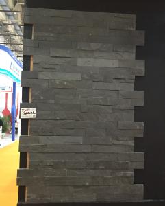 China Color Black Slate Culture Stone , Natural Stone Veneer Panels wholesale