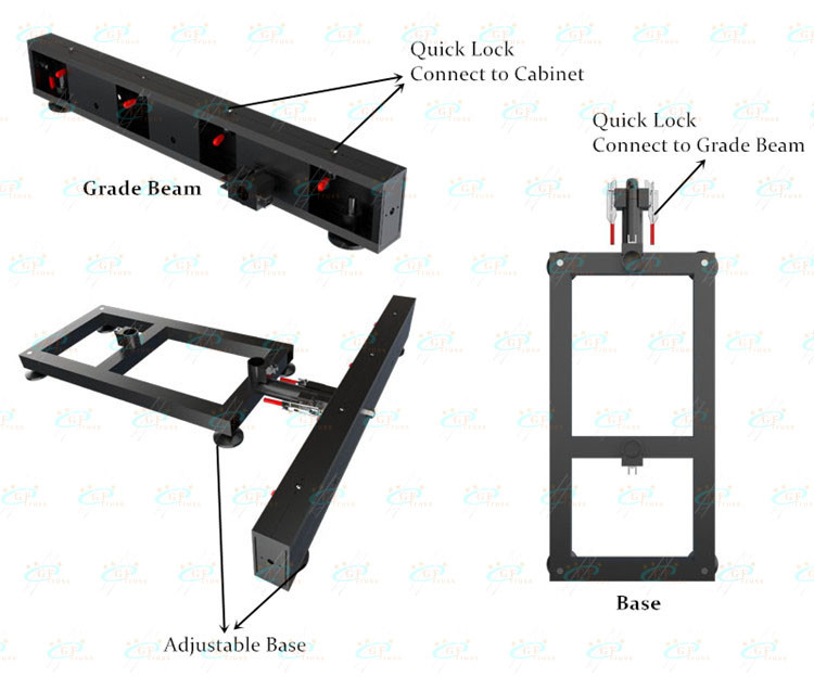 Ladder Truss LED Screen Support Aluminum Indoor Wall Screen Ground Support System