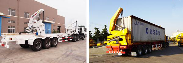 Durable XCMG Port Handling Equipments 20ft 40ft Container Side Lifter 8*4 Driving Type