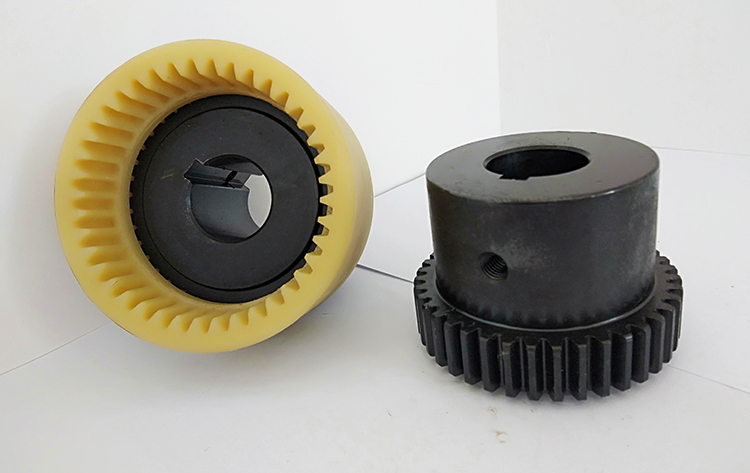 Plastic Nylon Flexible Curved Tooth Sleeve Gear Brake Drum Shaft Coupling