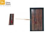 65/70mm Thick Unequal Leaf Cast Alu. Fireproof Entry Door With Solid Fire Door