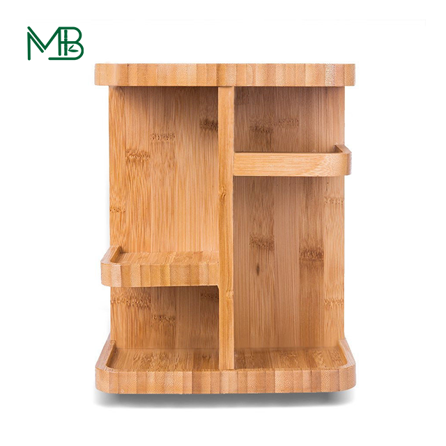 OEM Bamboo Countertop Shelf Makeup Organizer For Bathroom Bedroom