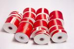 Polyester 0.6cm Double Sided Satin Ribbon For Packing