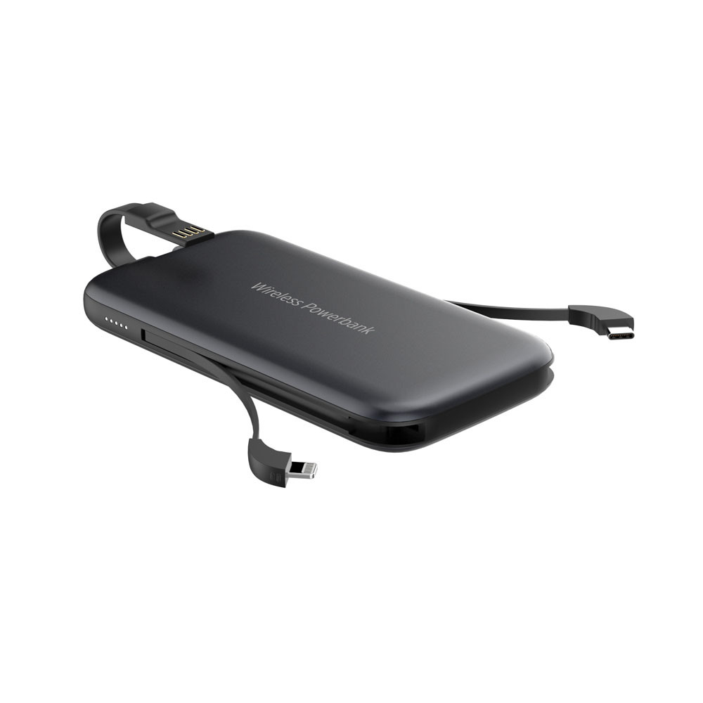 USB QC3.0 10000mAh Qi Wireless Power Bank Charger