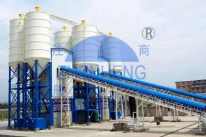 China HZS180 Belt Type Concrete Mixing Station, PLC control Concrete Batching Equipment wholesale