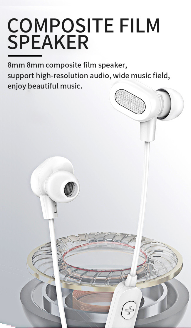 In Ear 10 Hours Long Time Use Wireless Neckband Bluetooth Earbuds