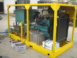 China 55kw 10000psi Industrial Water Jet Cleaning Machine Diesel Engine Driven wholesale