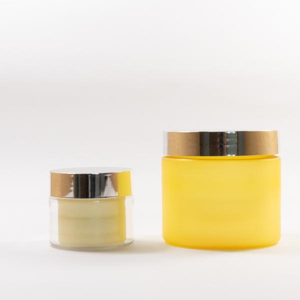 Customized Color Design 60ml 150ml 200ml 300ml Wide Mouth Doube Wall Plastic Jar with Aluminum Lids