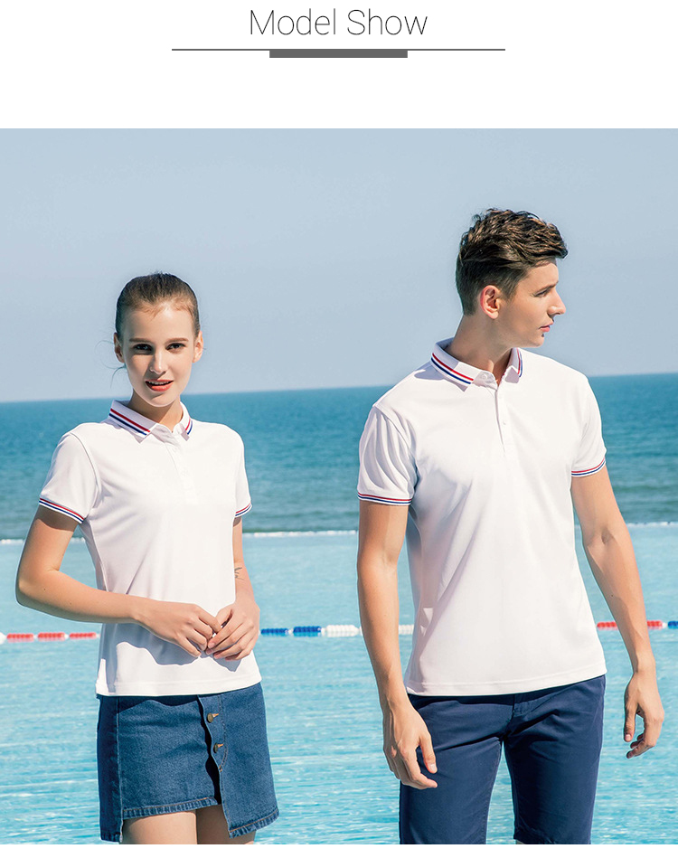Lightweight Polo Work Shirts Jersey Polo Shirts Sublimation Imprint Attractive