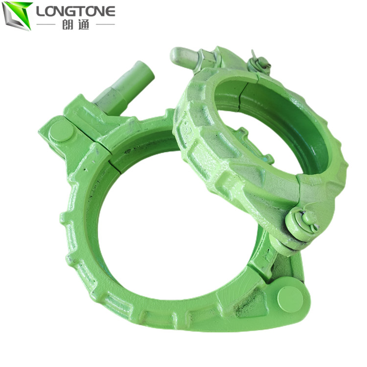 Customized Concrete Mixer Parts , 5.5 Inch Bolt Pipe Fitting Clamp