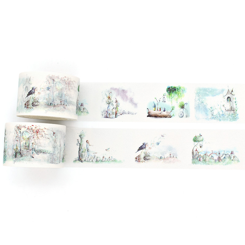Single Sided Adhesive Colorful Washi Tape For Scrapbook Decoration