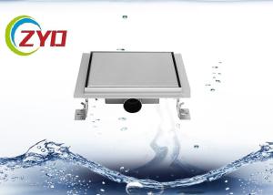 China 3.5 Inch Stainless Steel Floor Drain Large Flow Flange Edge Smooth Surface wholesale