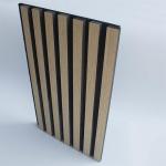 SGS Corridors Wall Slat Wood Acoustic Panels Flameproof MDF PET