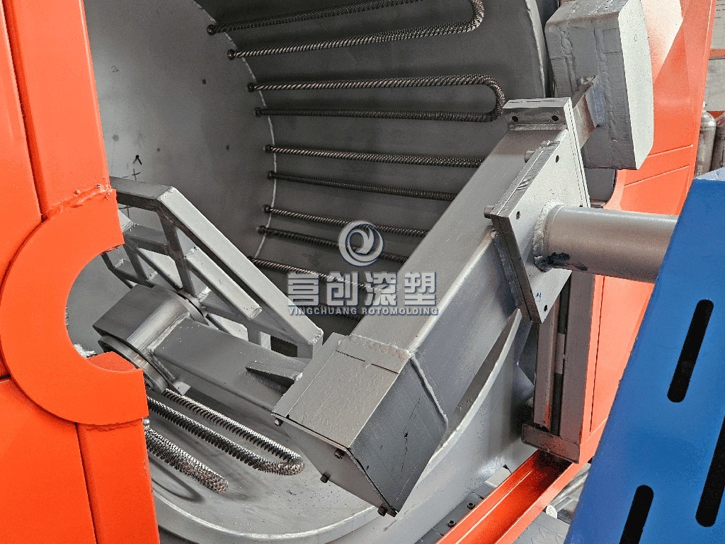 100KG L Arm Load Capacity electric heating rotational molding machine