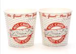 Heavy Weight French Fry Cups Greaseproof For Restaurant , 4 Color Process