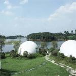 6x10m Hot Dip Galvanized Steel Tube Hard Glamping Shell Shape