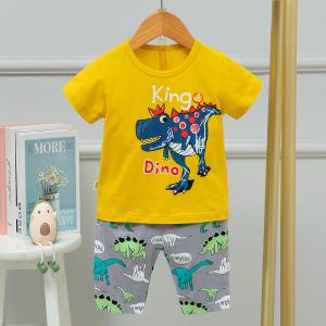 China Cartoon Dinosaur Children Air Conditioned Suits Set 110cm For 4-5 Years Old wholesale