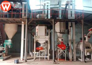 China SKF Bearing 3T/H 95KW Poultry Pellet Feed Plant wholesale