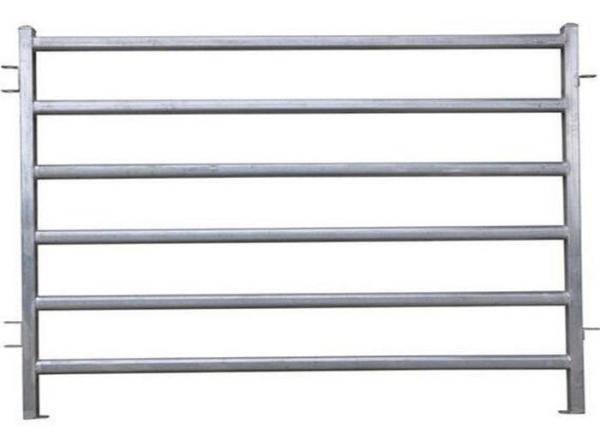 Australia Standard Oval Tube 2100 X1800 Galvanized Cattle / Horse Yard Farm Gate