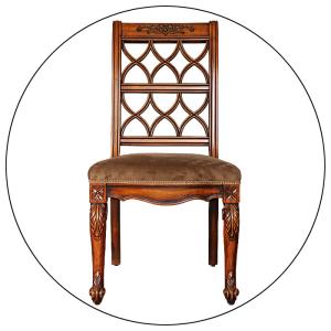 China French Antique Wooden Throne Chair Oak Wood Frame Upholstered Farmhouse Chairs wholesale