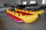 Professional PVC Heavy Duty Inflatable Boat , Double Tube Flying Banana Boat