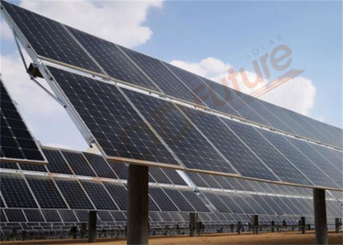 Slew Drive 150W Single Axis Solar Tracker 50m/S Wind Load