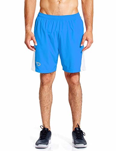 Male 7 Inches 5% Spandex Running Wear Quick Dry Mesh Liner Zip Pocket