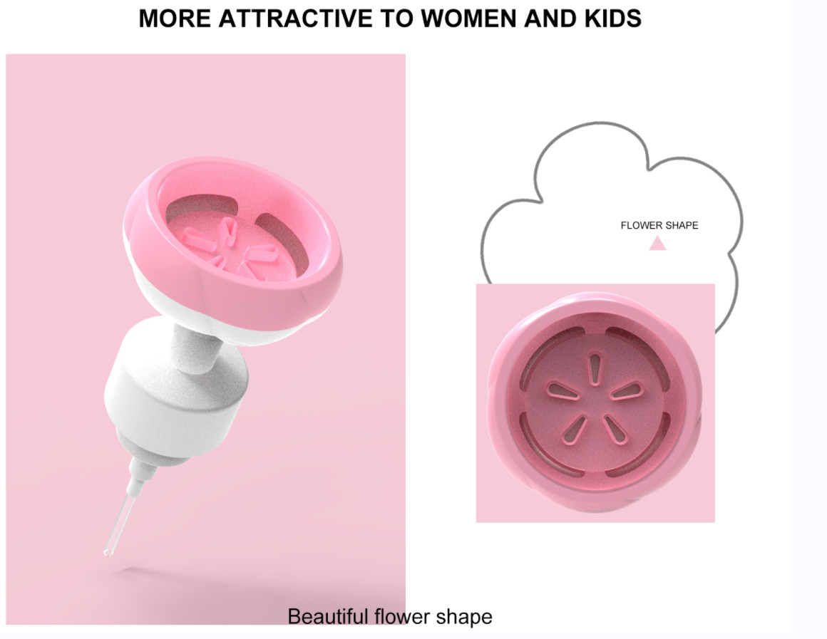 40mm 42mm Kids Flower Foam Soap Pump Hand Dispenser Shower Gel Packaging