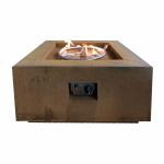 ISO Garden Gas Fire Pits 1200mm Outdoor Dining Table With Fire Pit