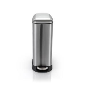 China 12 Liter Rectangular Stainless Steel Trash Can For Office wholesale