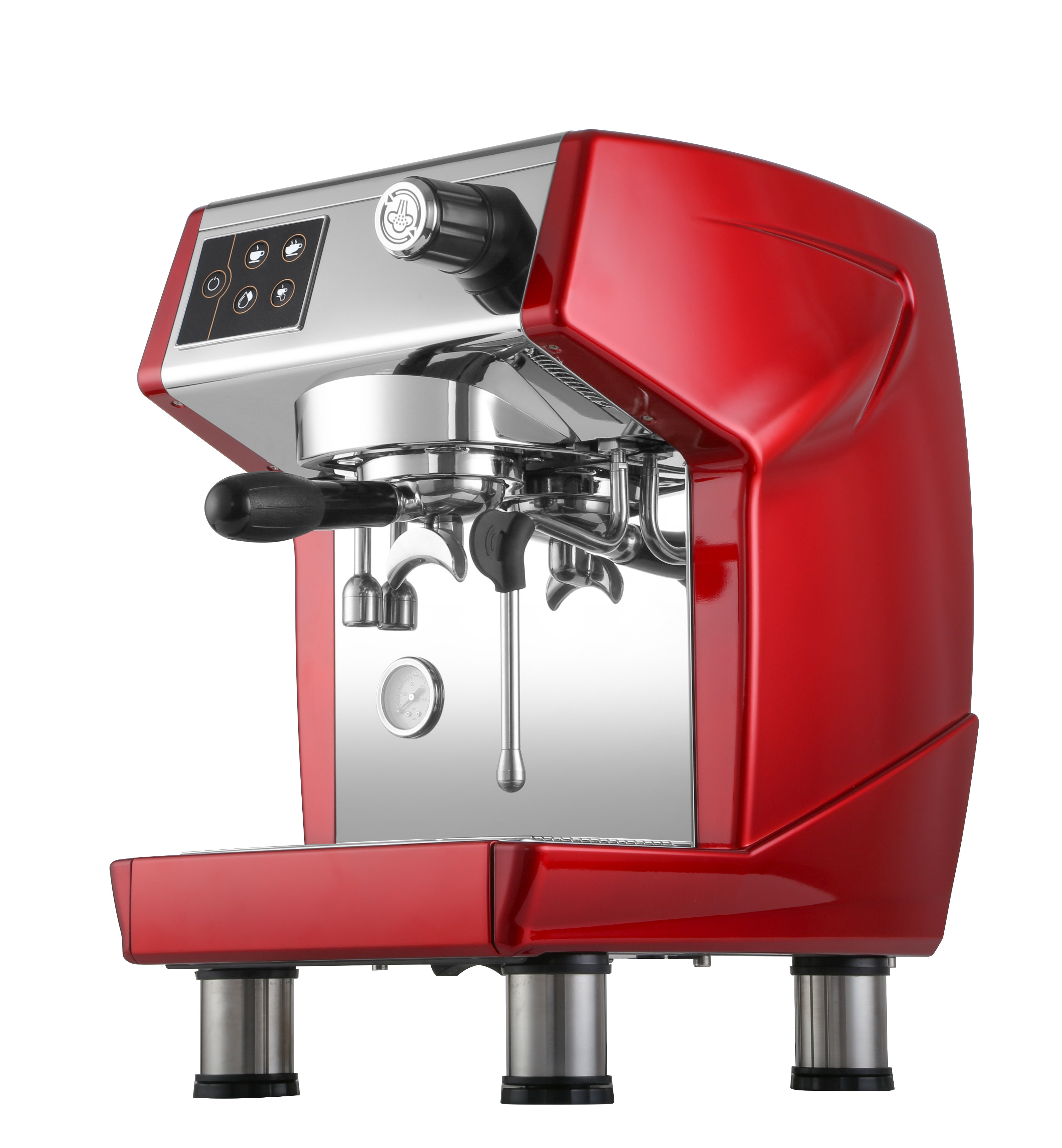 Steam Boiler Espresso Machine 220V Commercial Cappuccino Coffee Machine