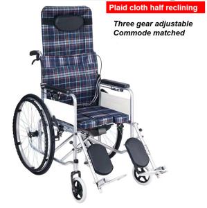China Extra Wide 24&quot; 200kg Lightweight Foldable Wheelchair Aluminum Alloy wholesale