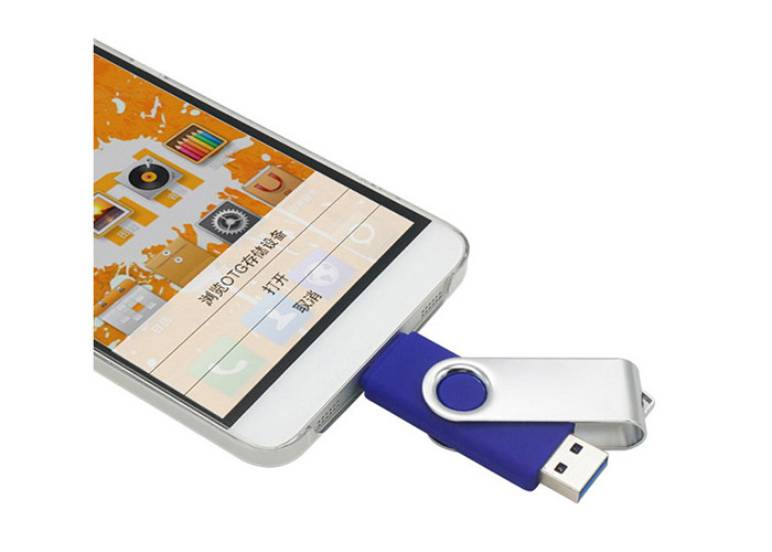 2g 3.0 Red Swivel OTG Usb Flash Drive For Android Smartphone Customized Logo