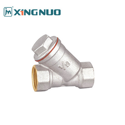 High Flow Rate Brass Filter Valve for Sand Blast and Nickel Plate Processing Technic 1/2" Y type strainer