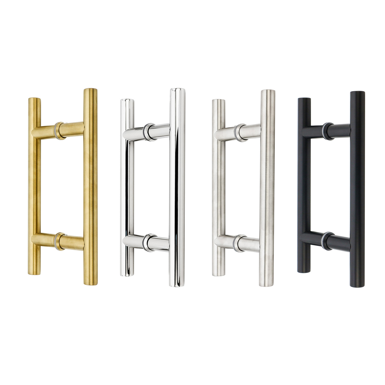 European Style Stainless Steel Tempered Glass Gold Pull Handle for Modern Door Window