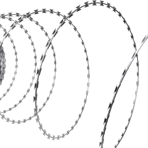 Hot Dipped Galvanized Flat Wrap Razor Wire Mesh,Hot DIP Galvanized Steel, Electro Galvanized / PVC