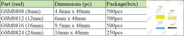Dust Prevent SMT Single Splice Tape With Copper Clip Buckle