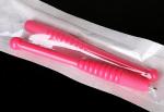 Embroidery Metal Manual Eyebrow Tattoo Pen , Pink Permanent Makeup Tattoo Pen