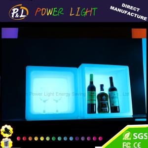 China 16&quot; Plastic LED Furniture Lighted LED Cube Bucket wholesale