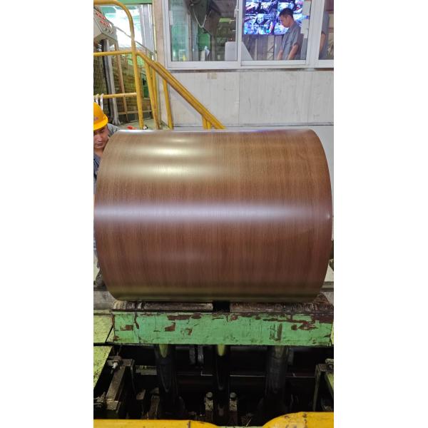 PCM PVDF Wood Grain Aluminium Coil 3003H24 Printech Color Coil Printech Color Coated Coil