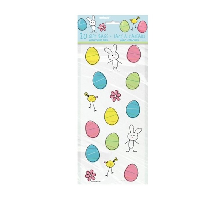 Wholesale Easter Bunny Mini Rabbit Ear Cookie Candy Packaging Treat Bags