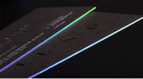 Luxury Edge Dyeing Business Name Cards Fancy Paper Material For Businessman